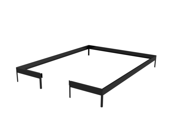 Stahlfundament für Gewächshaus Juliana Compakt 6,6,m² schwarz